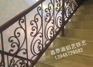 锡林郭勒铁艺楼梯扶手设计
